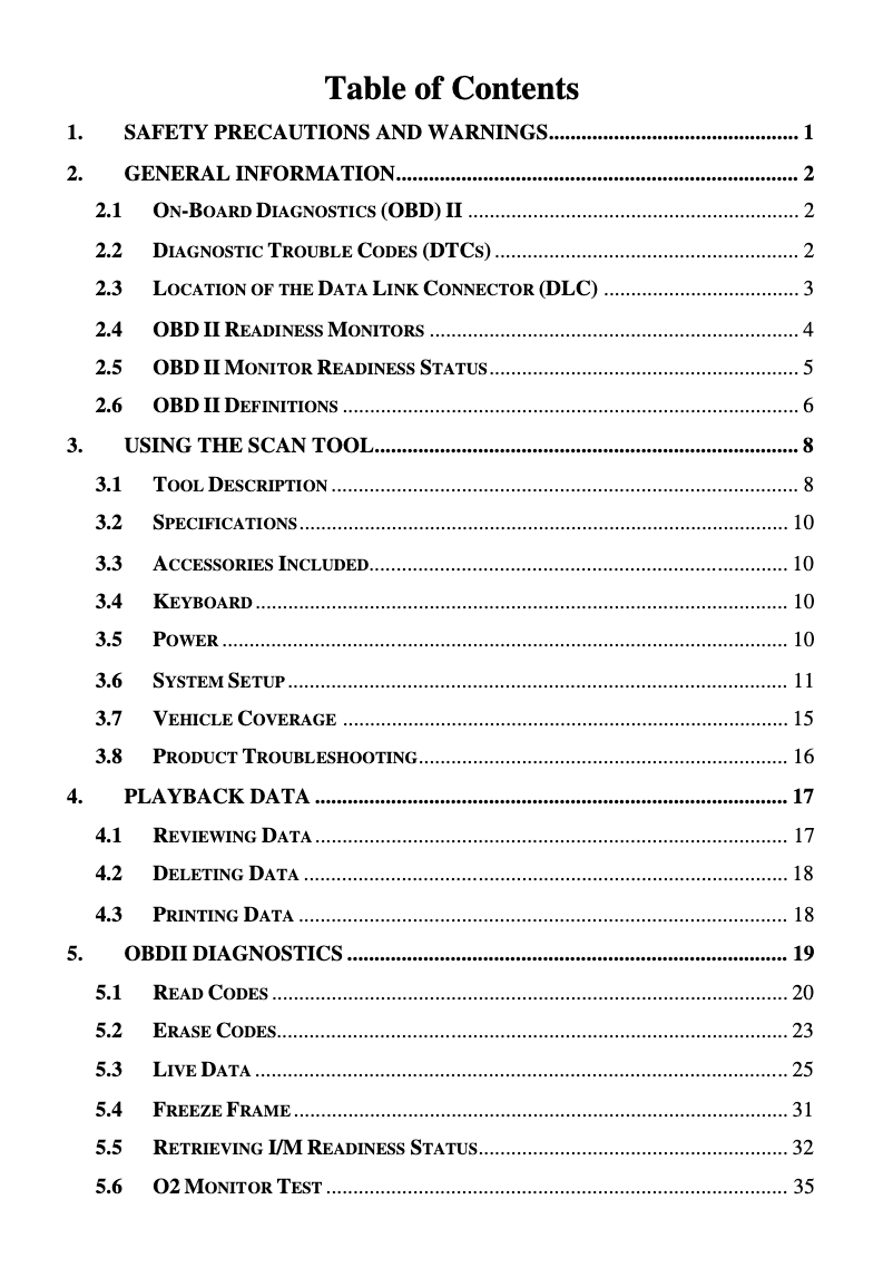 Image de la première page du manuel de l'appareil MaxiService EBS301