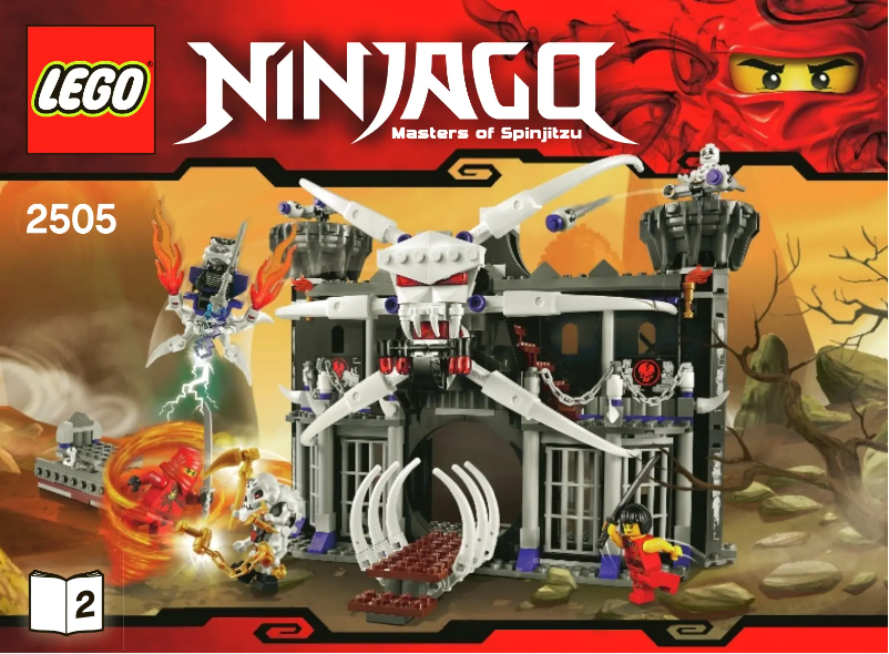 Page 1 de la notice Manuel utilisateur Lego Ninjago 2505