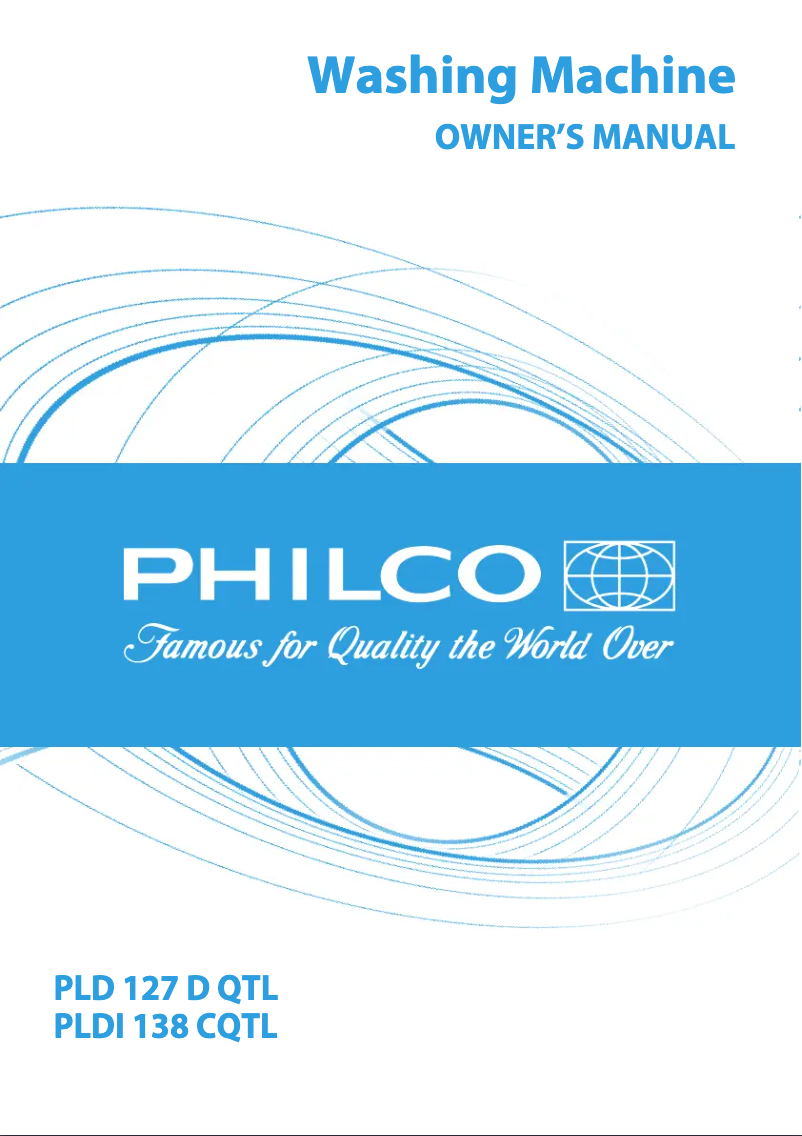 Page n°1 - Manuel utilisateur Philco PLDI 138 CQTL