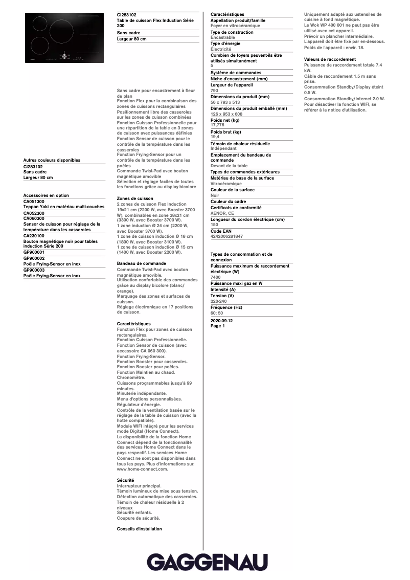 Imagen de la primera página del manual del dispositivo CI283102