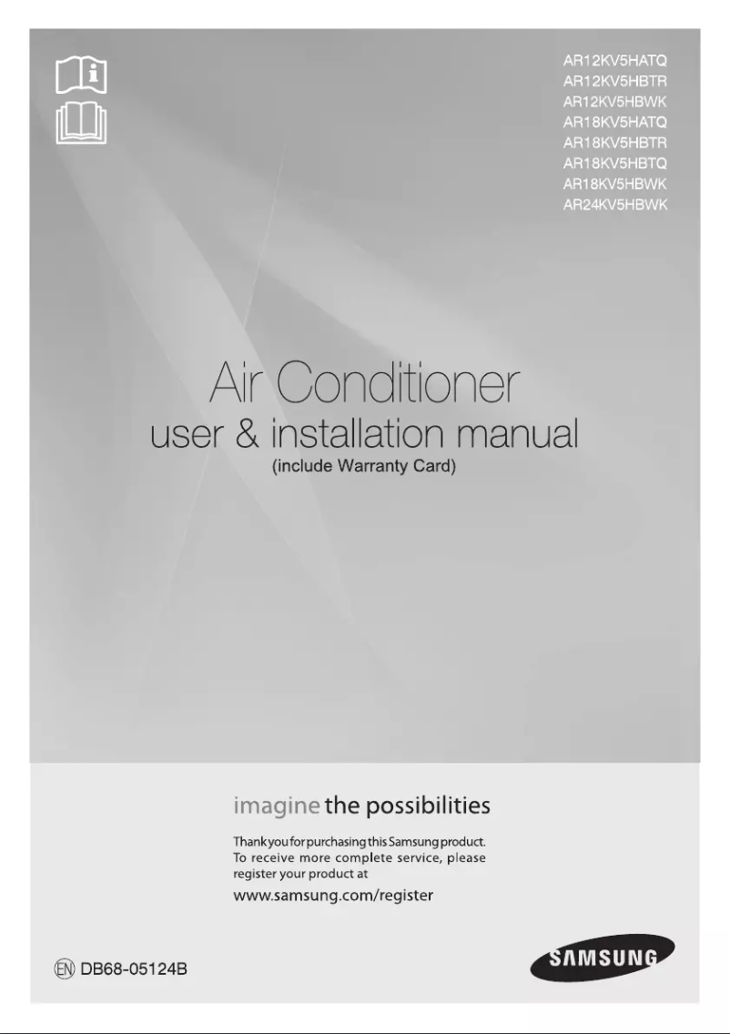 Image de la première page du manuel de l'appareil AR24KV5HBWK