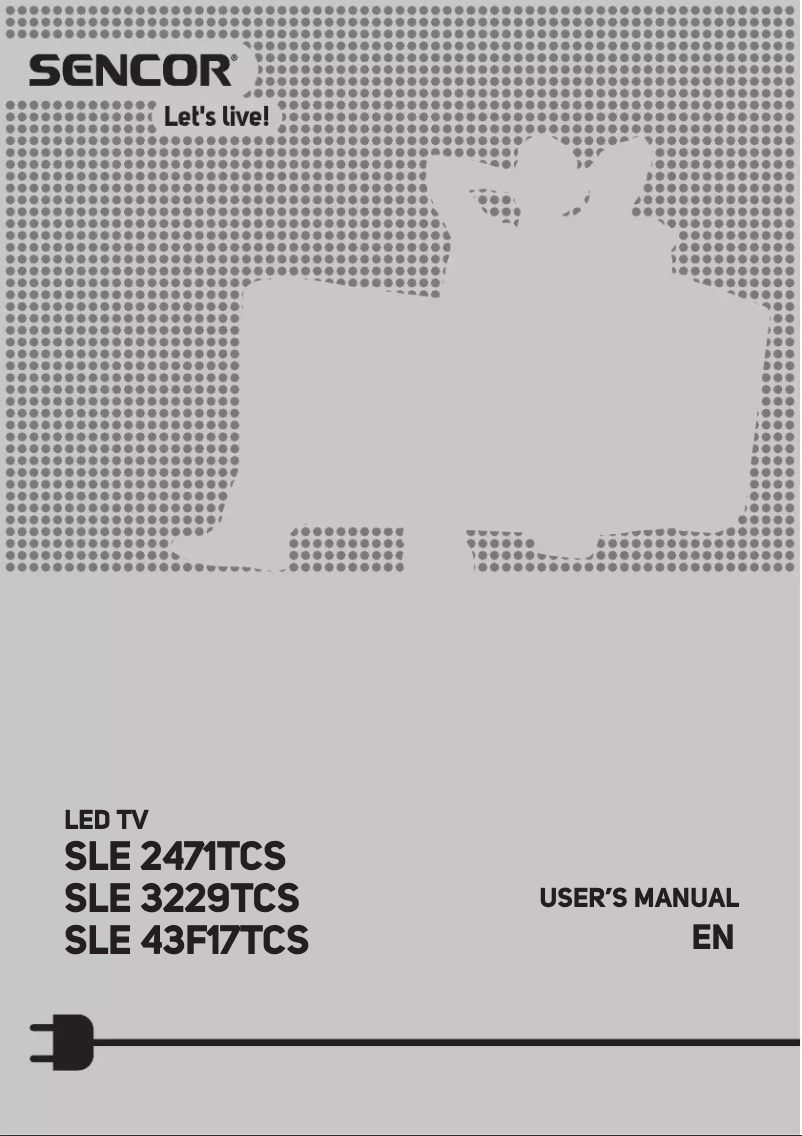 Page 1 de la notice Manuel utilisateur Sencor SLE 2471TCS
