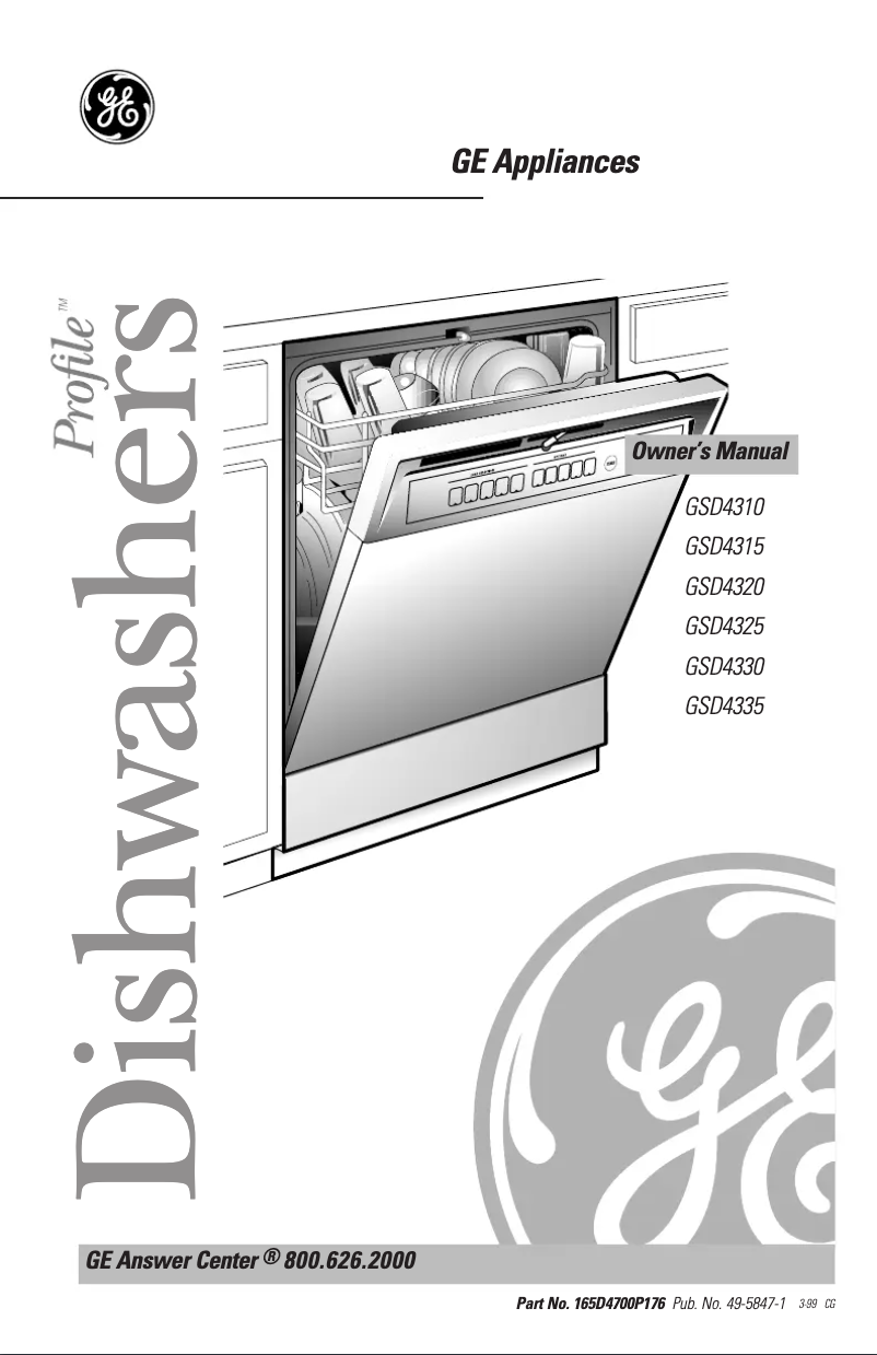 Page n°1 - Manuel utilisateur GE GSD4320