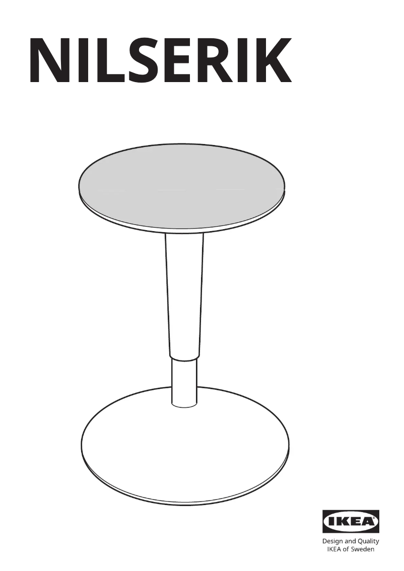 Page 1 de la notice Manuel utilisateur Ikea NILSERIK 904.918.95