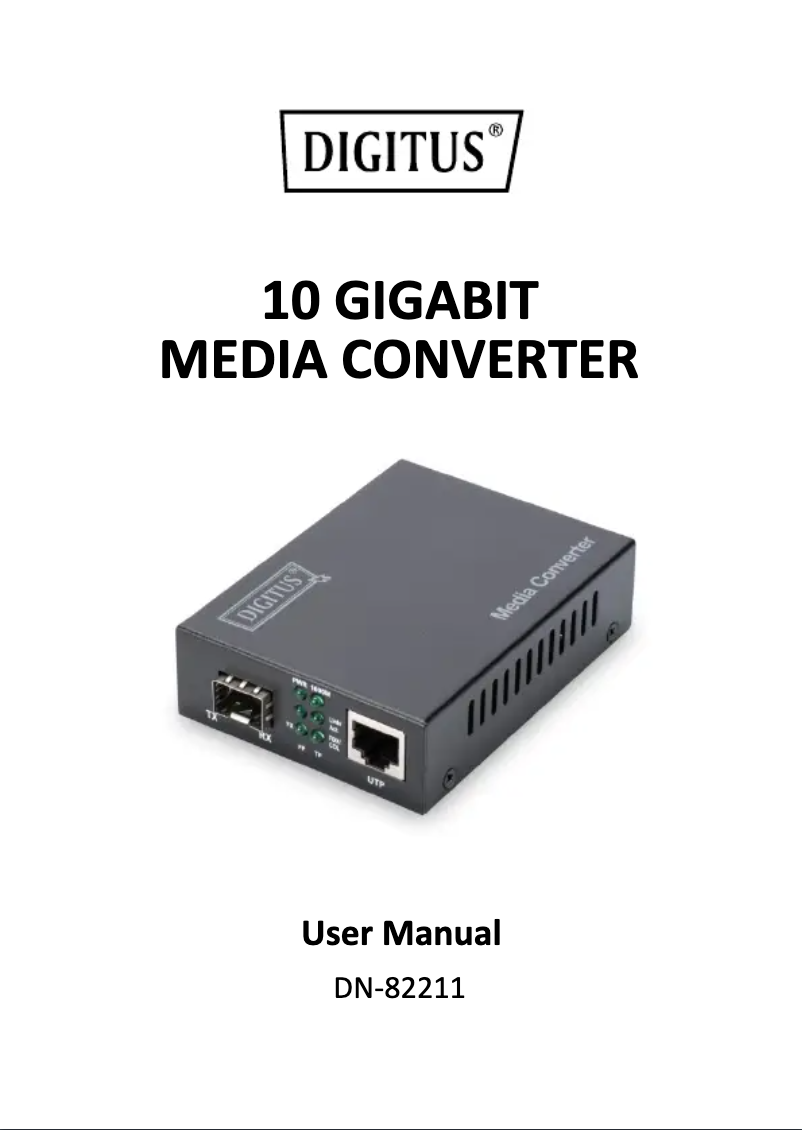 Page n°1 - Manuel utilisateur Digitus DN-82211