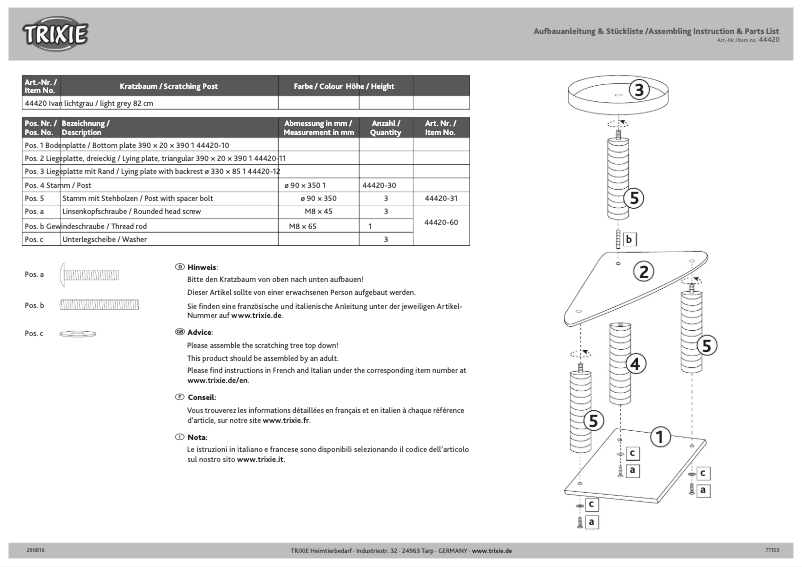 Imagen de la primera página del manual del dispositivo Ivan