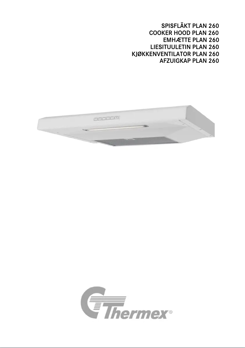 Page 1 de la notice Manuel utilisateur Thermex Plan 260