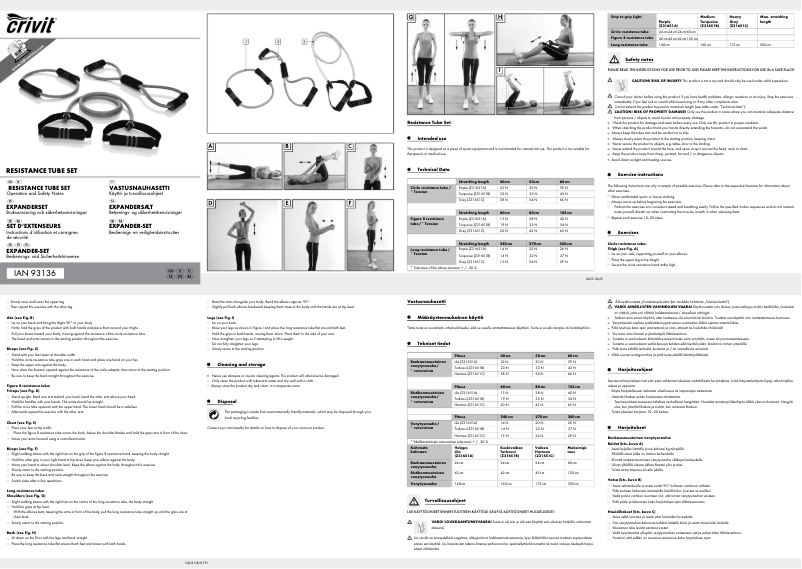 Página 1 del manual Manual de usuario Crivit Z31651A