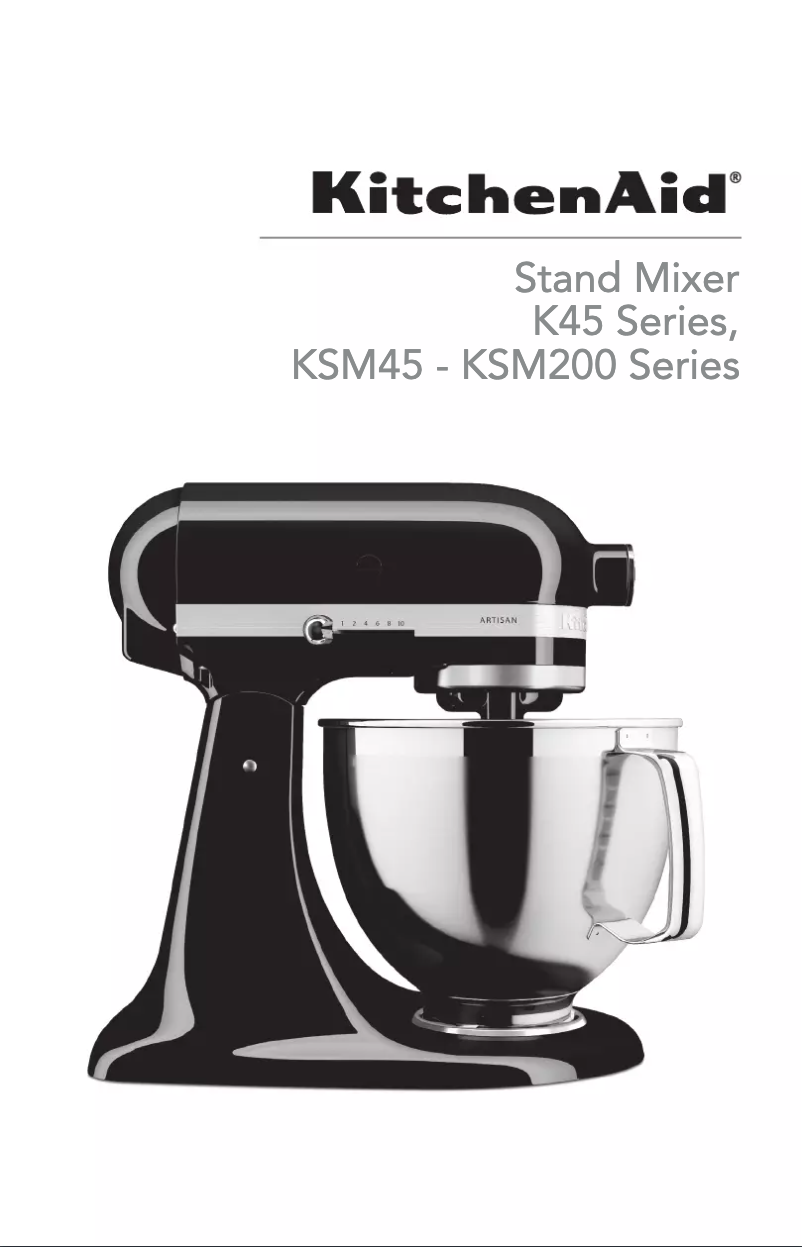 Page 1 de la notice Manuel utilisateur KitchenAid KSM150PSMS