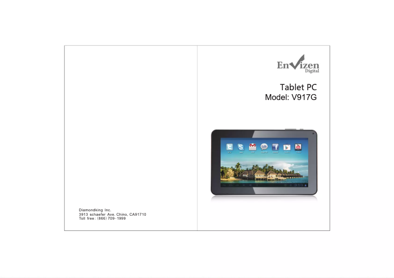 Image de la première page du manuel de l'appareil V917GT