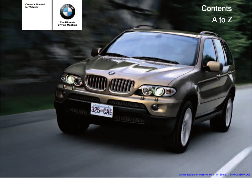 Page 1 de la notice Manuel utilisateur BMW X5 (2006)