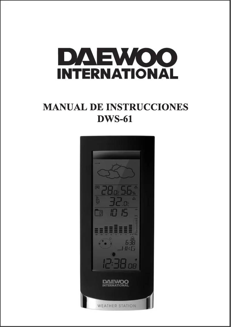 Page 1 de la notice Manuel utilisateur Daewoo DWS-61