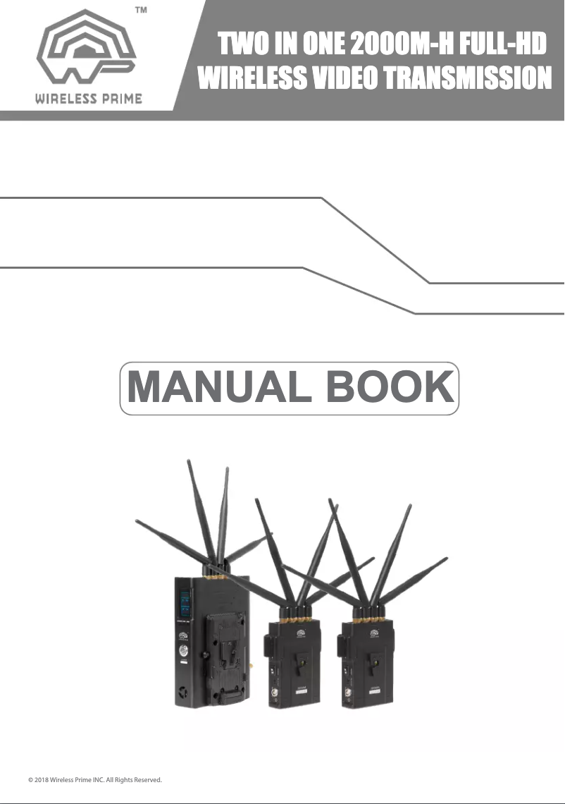 Image de la première page du manuel de l'appareil TWO IN ONE 2000M-H FULL-HD