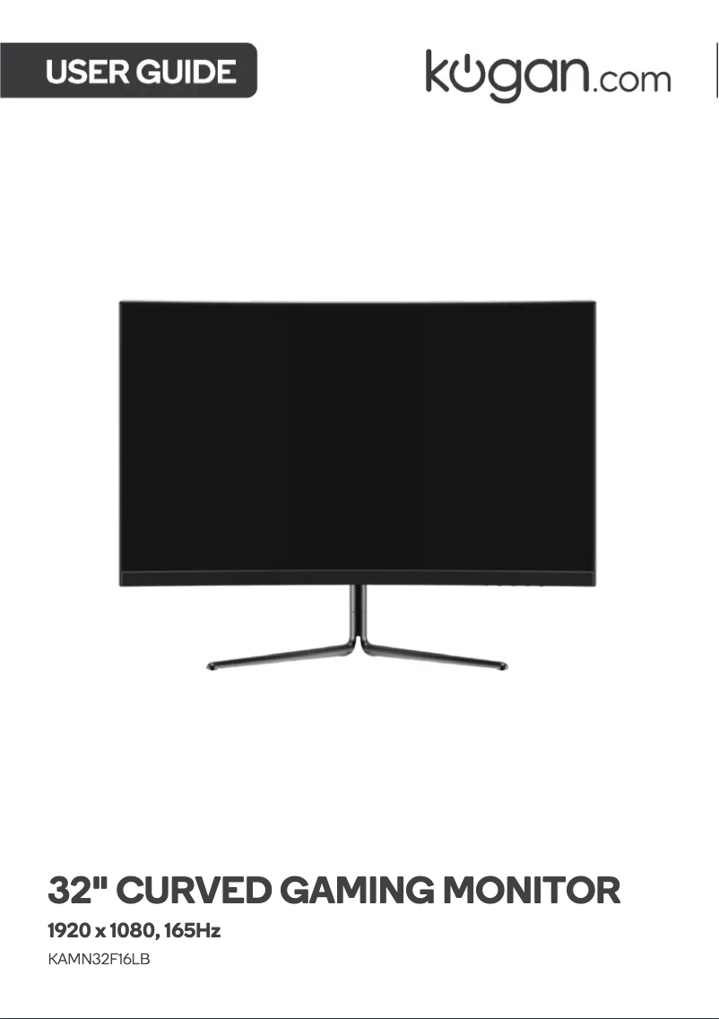 Page n°1 - Manuel utilisateur Kogan KAMN32F16LB