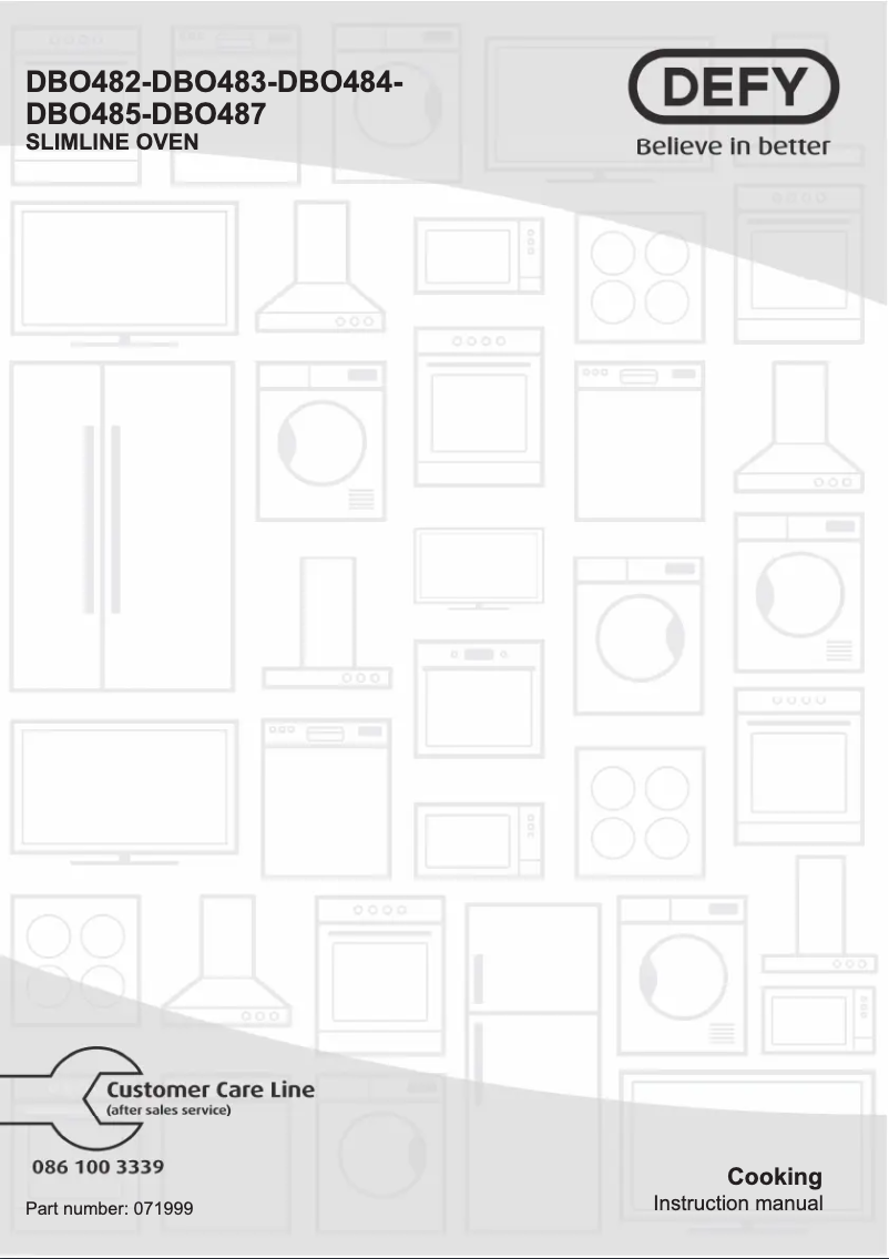 Page 1 de la notice Manuel utilisateur Defy DBO482
