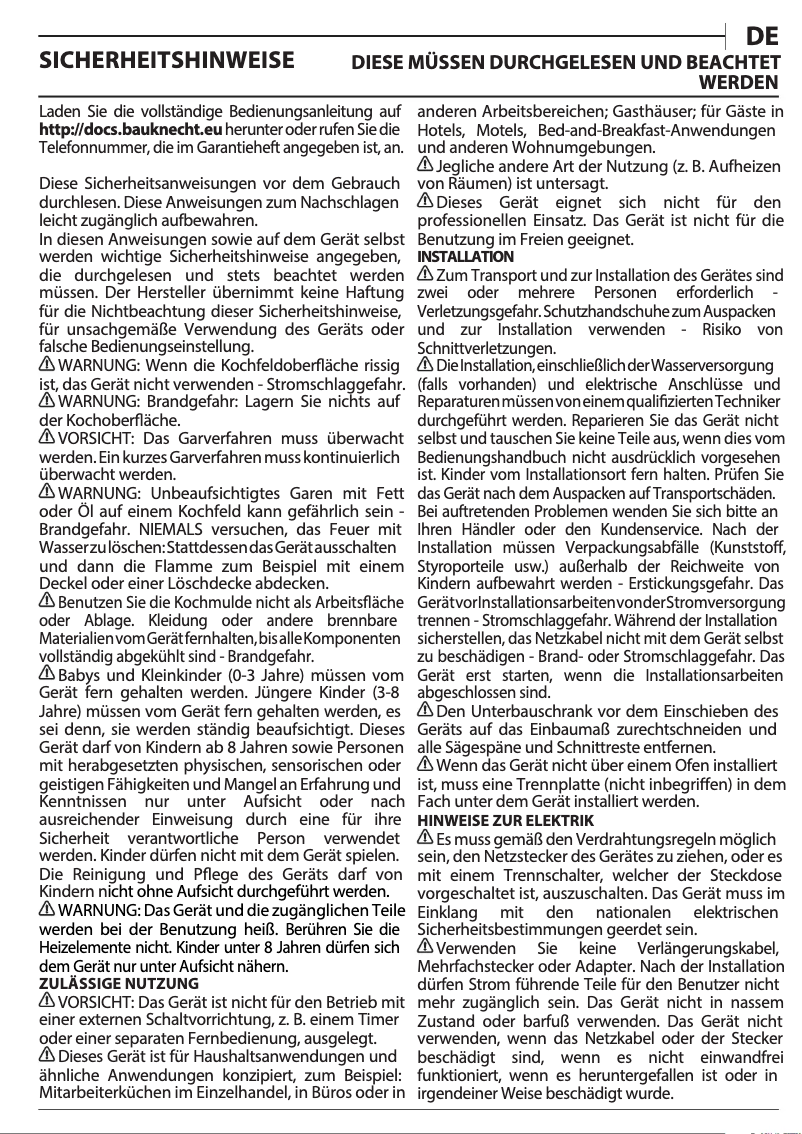 Image de la première page du manuel de l'appareil ETK 5240 IN