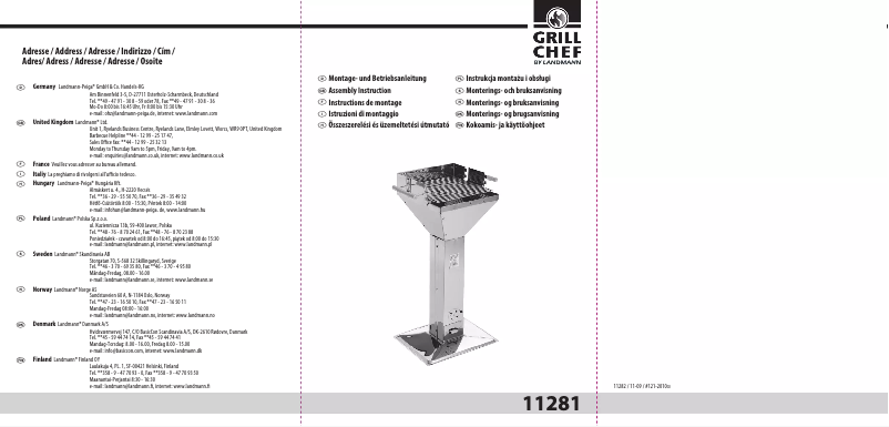 Page 1 de la notice Manuel utilisateur Landmann 11281