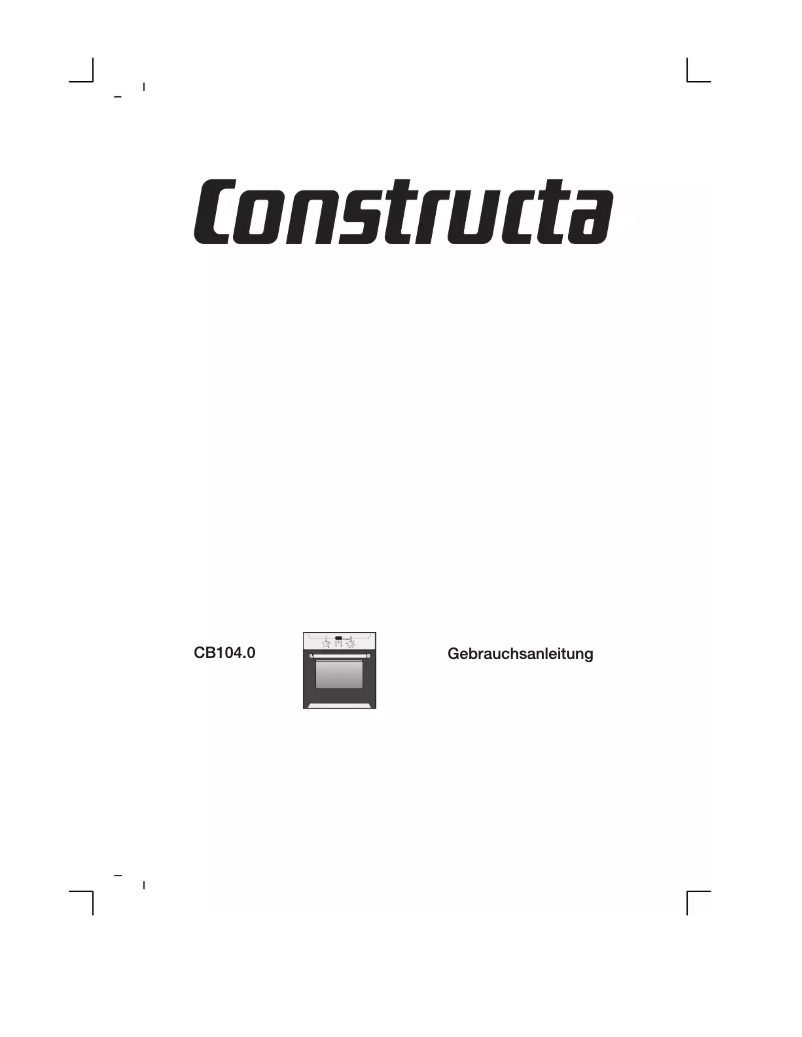 Page 1 de la notice Manuel utilisateur Constructa CB10450