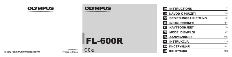 Image de la première page du manuel de l'appareil FL-600R