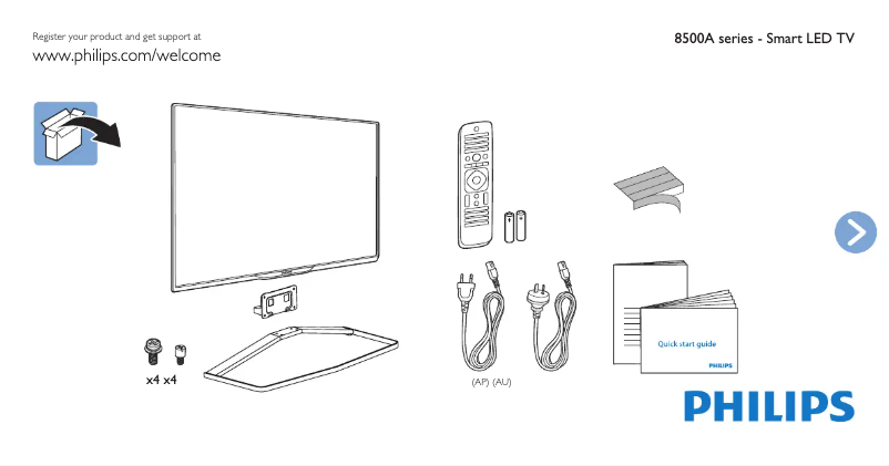 Image de la première page du manuel de l'appareil 58PUT8509A