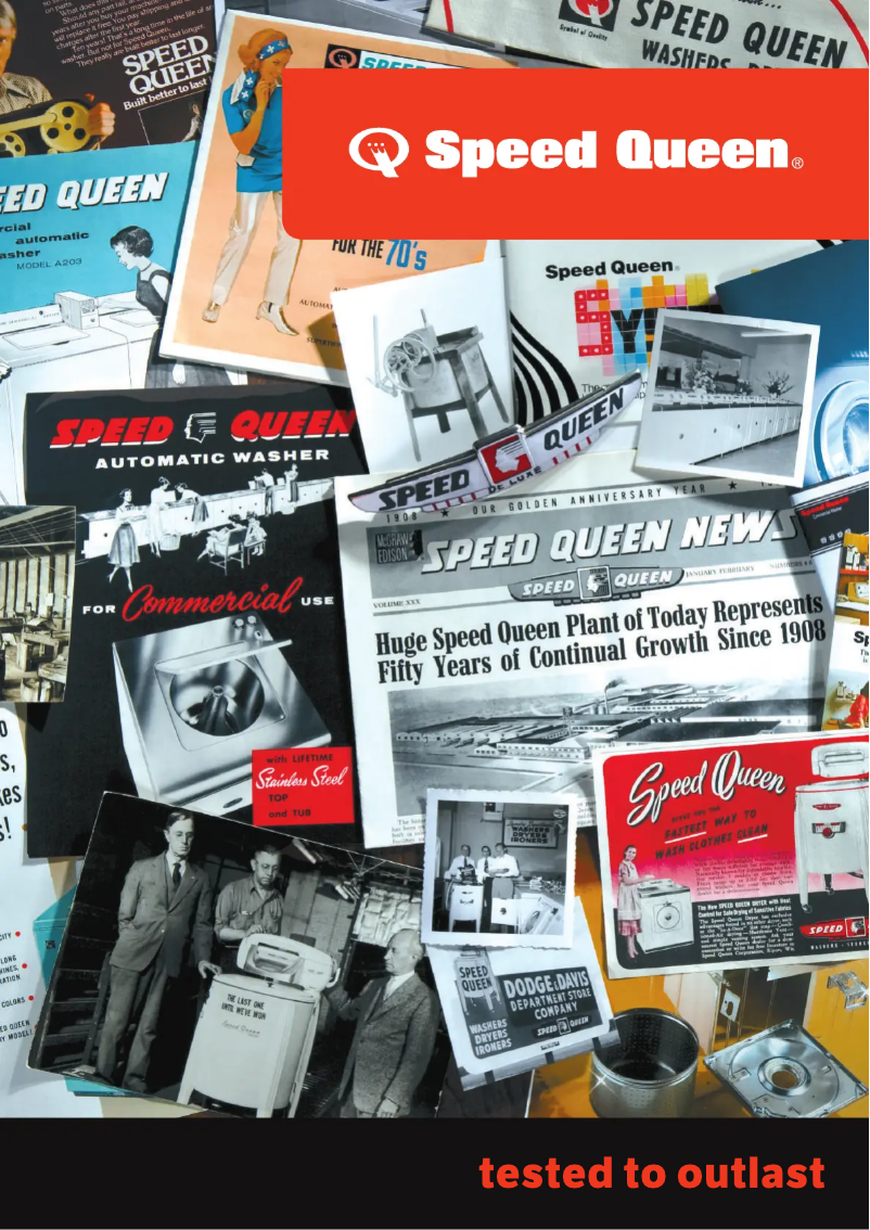 Page 1 de la notice Fiche technique Speed Queen ADGE9R