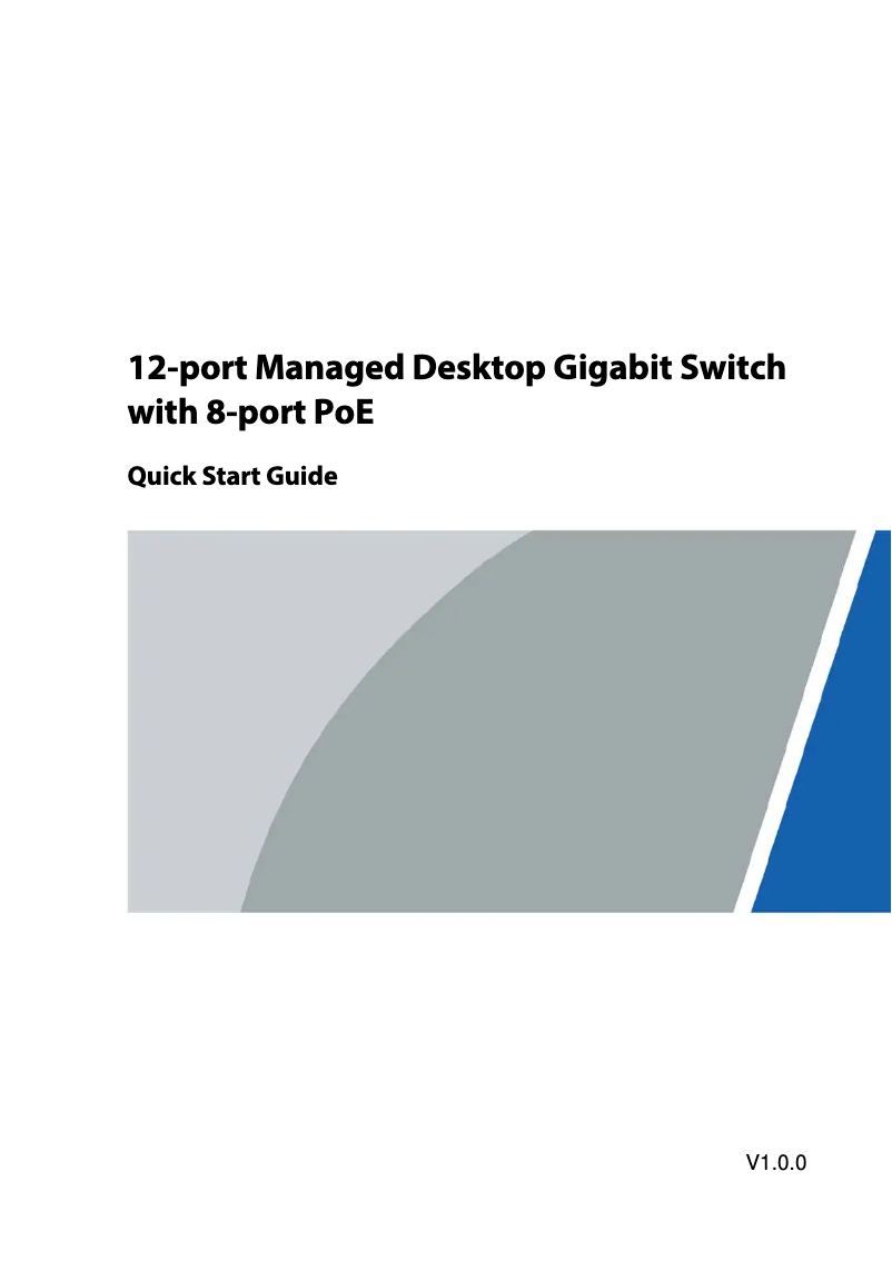 Page n°1 - Guide de démarrage rapide Dahua Technology PFS4212-8GT-110