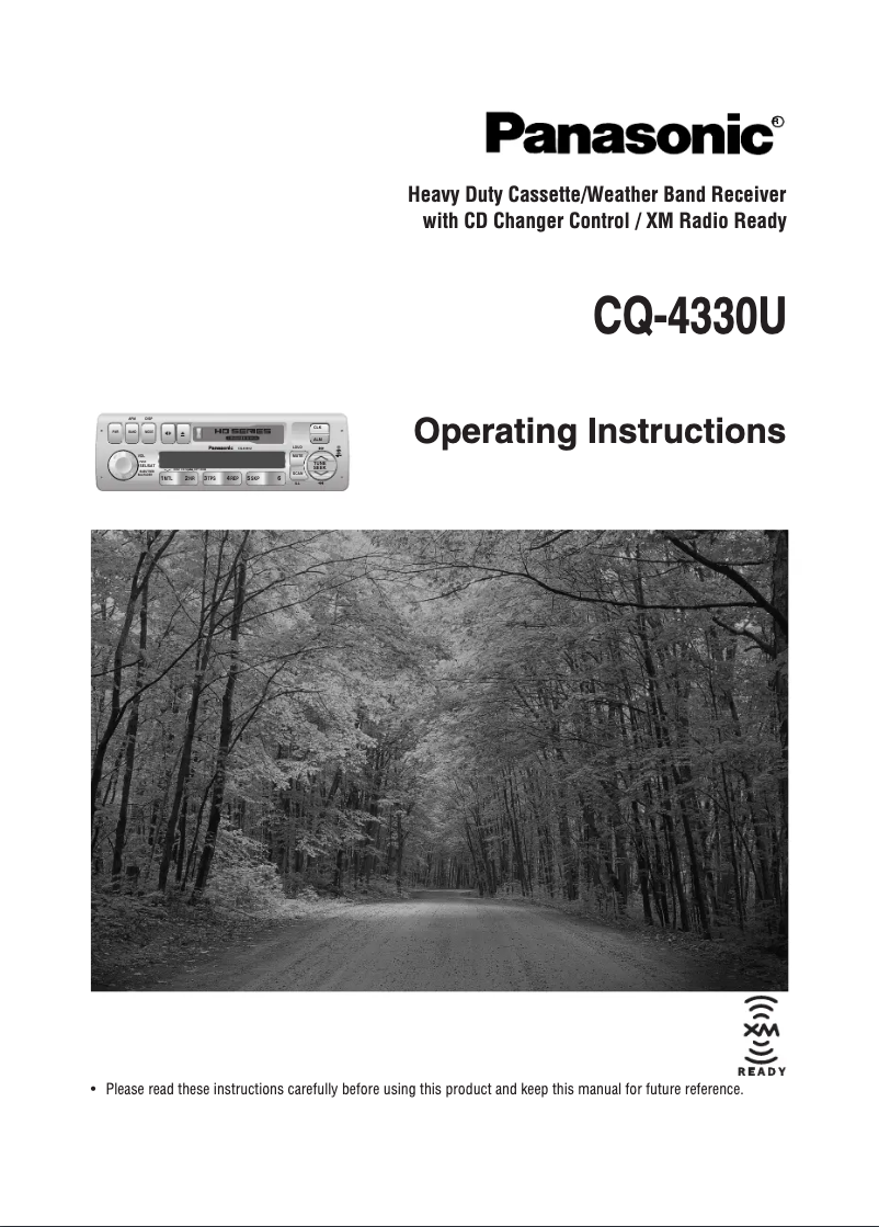 Página 1 del manual Manual de usuario Panasonic CQ-4330U