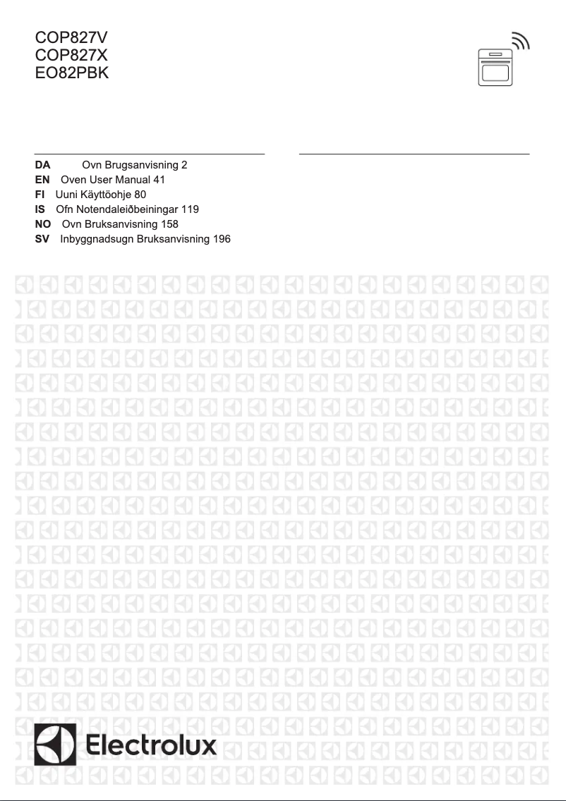 Página 1 del manual Manual de usuario Electrolux COP827X