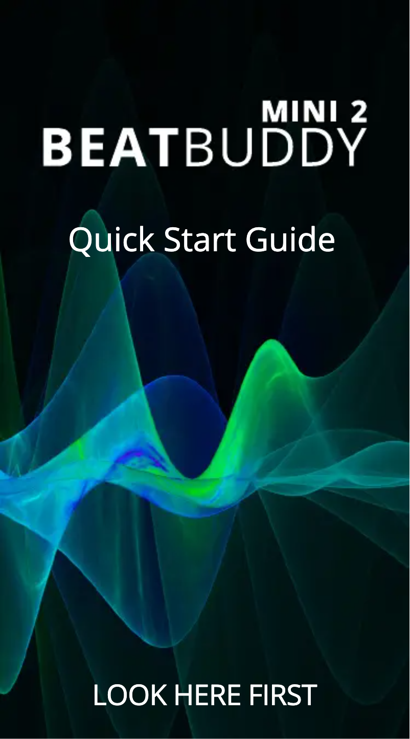 Image de la première page du manuel de l'appareil BeatBuddy Mini 2
