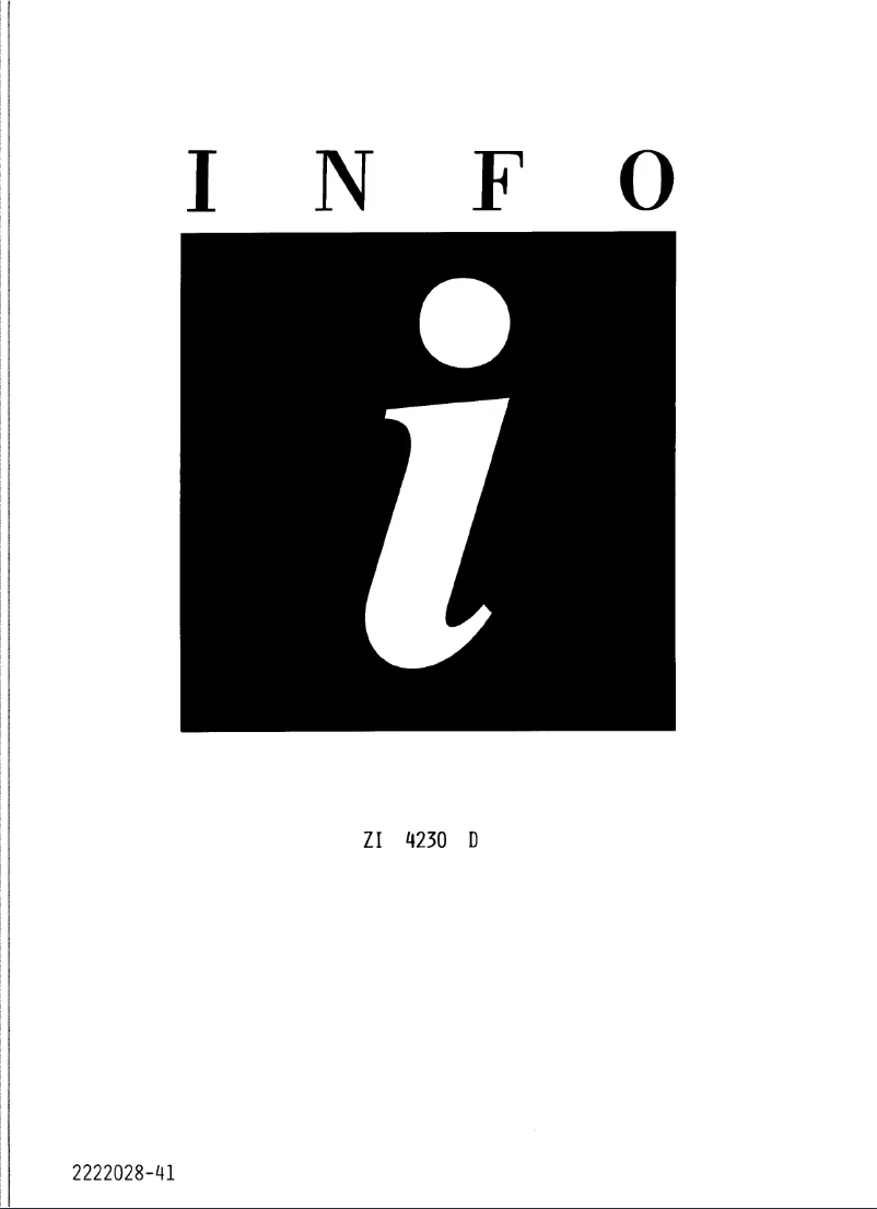 Page 1 de la notice Manuel utilisateur Zanussi ZI 4230D