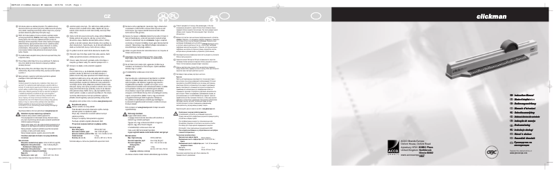 Page 1 de la notice Manuel utilisateur GBC ClickMan