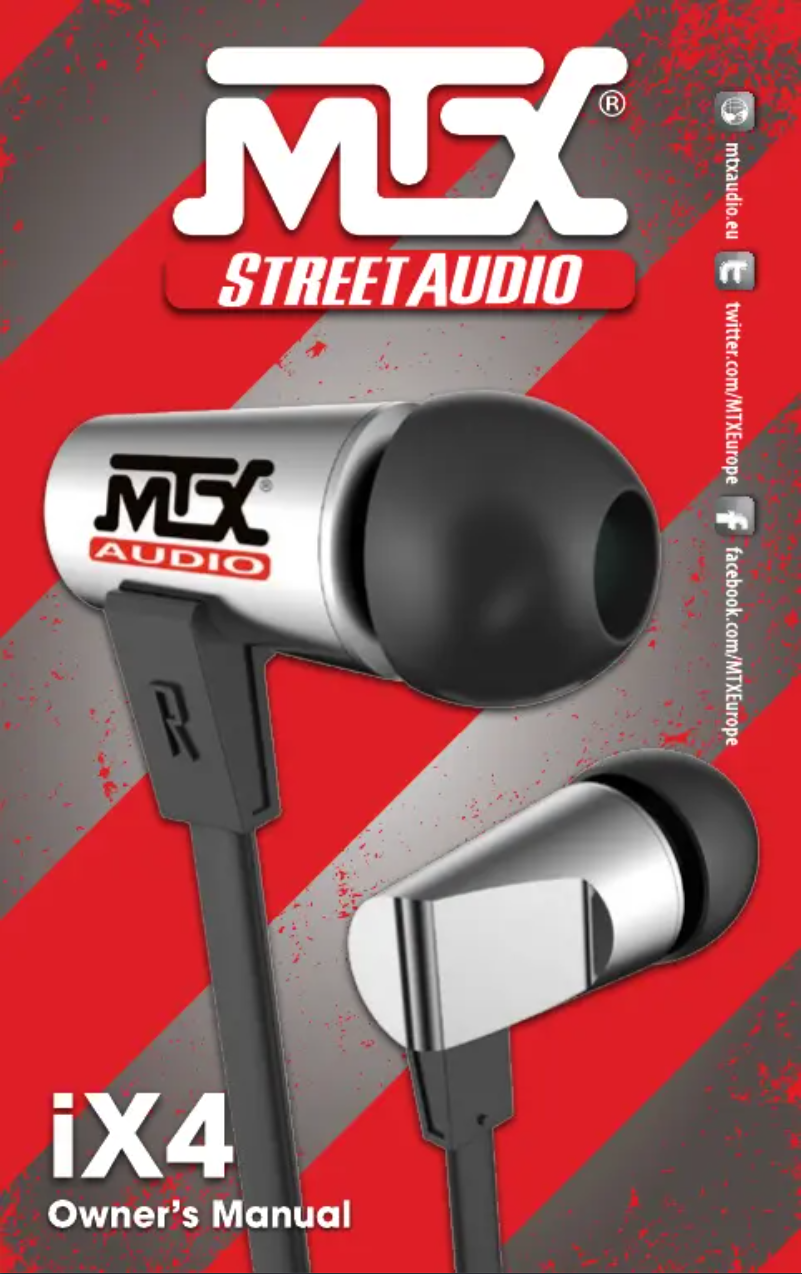 Página 1 del manual Manual de usuario MTX Audio iX4