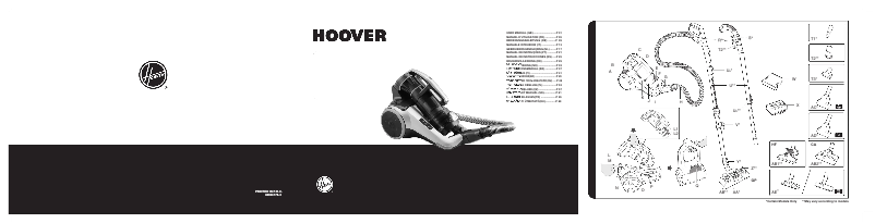 Page 1 de la notice Mode d'emploi Hoover Synthesis ST50ALG 011