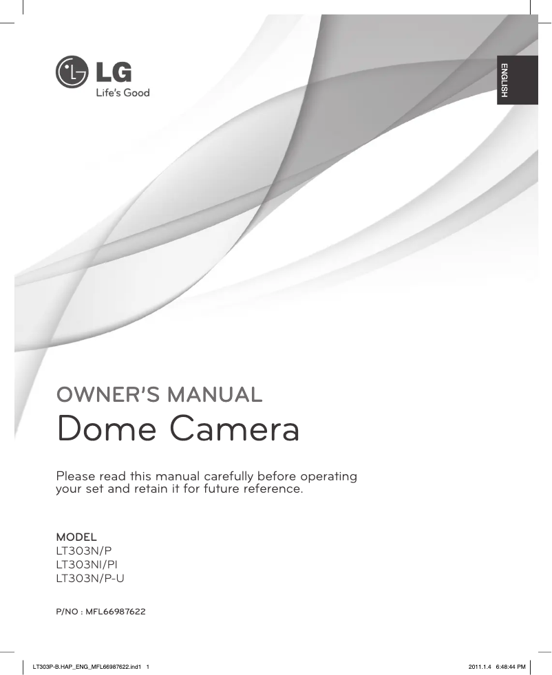 Page n°1 - Manuel utilisateur LG LT303PI