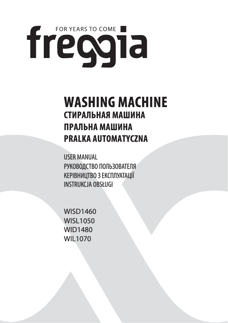 Page n°1 - Manuel utilisateur Freggia WISL1050