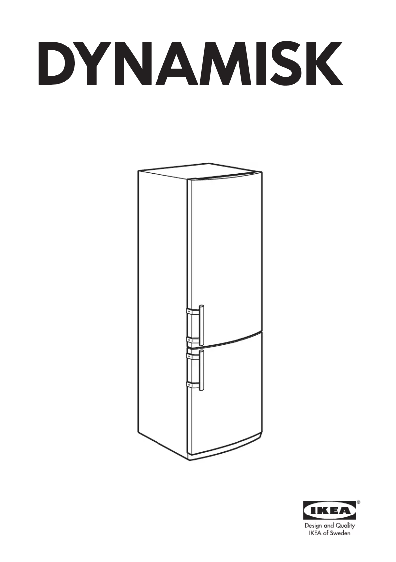 Page 1 de la notice Manuel utilisateur Ikea DYNAMISK