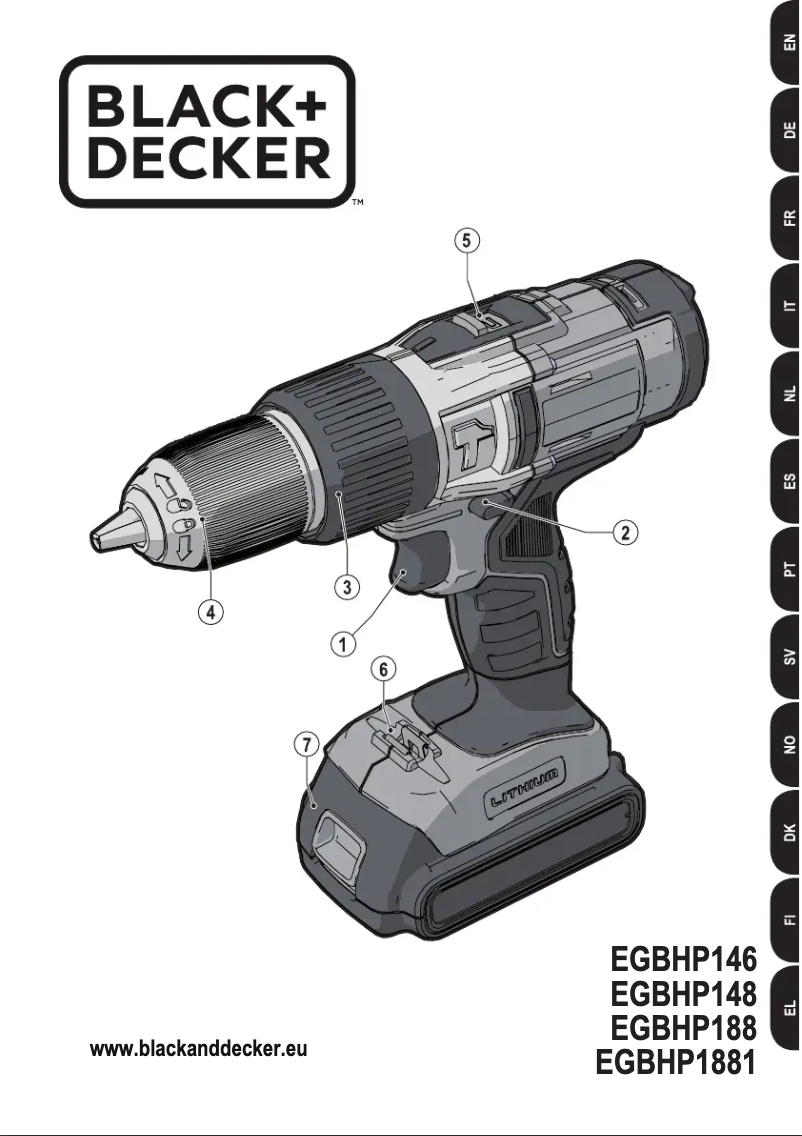 Image de la première page du manuel de l'appareil EGBHP1881