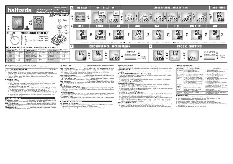 Imagen de la primera página del manual del dispositivo 8 Function 151624