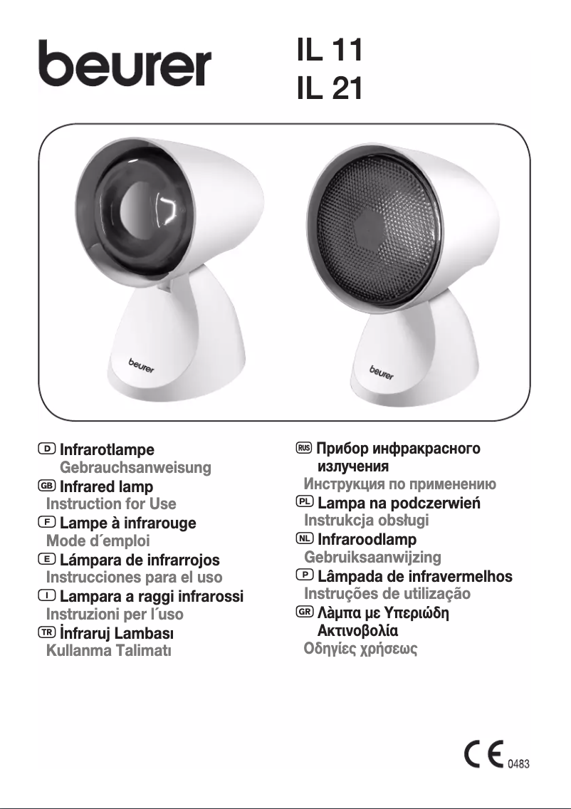 Page 1 de la notice Manuel utilisateur Beurer IL11 100w