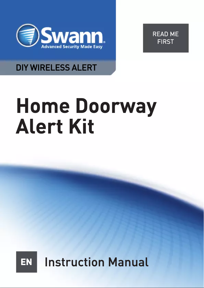 Page 1 de la notice Manuel utilisateur Swann SWADS-ALARMS