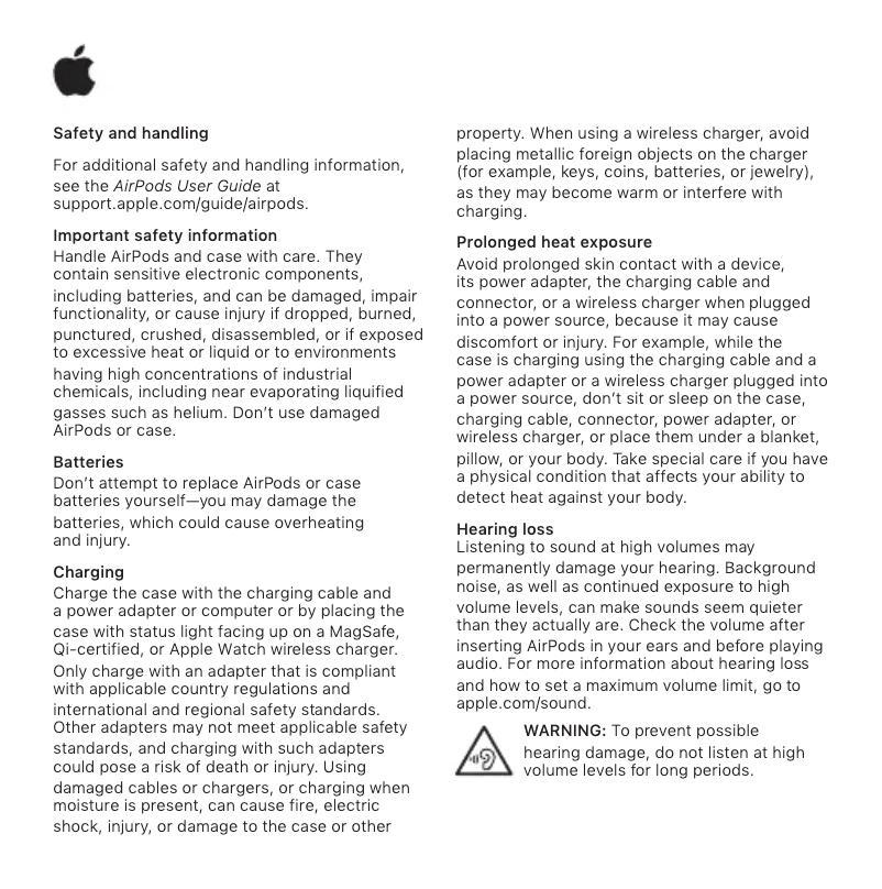 Página 1 del manual Manual de usuario Apple AirPods Pro 2