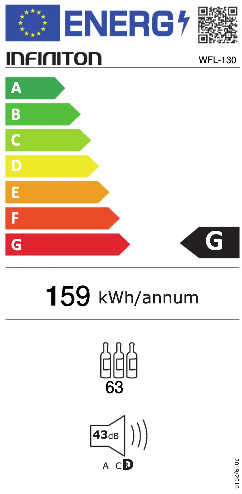 Page n°1 - Label énergétique Infiniton WFL-130