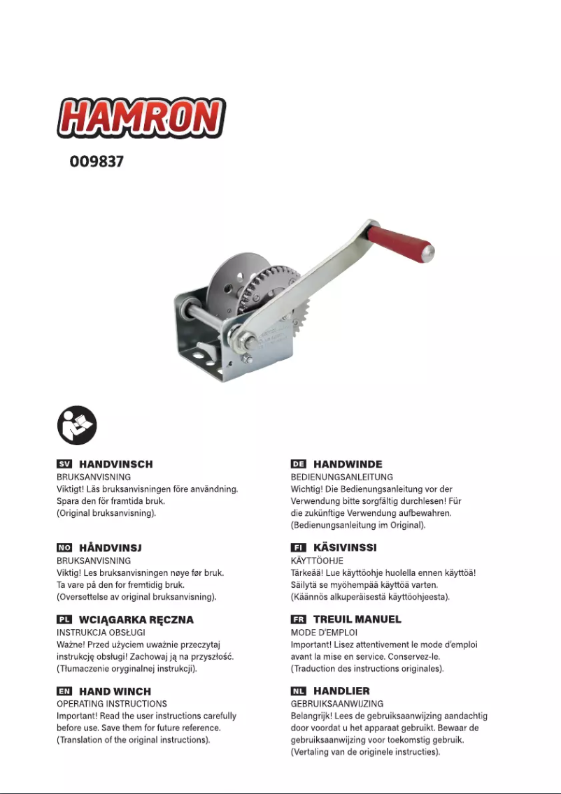 Imagen de la primera página del manual del dispositivo 009837