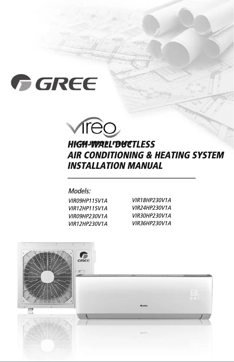 Página 1 del manual Manual de usuario Gree VIR30HP230V1BO