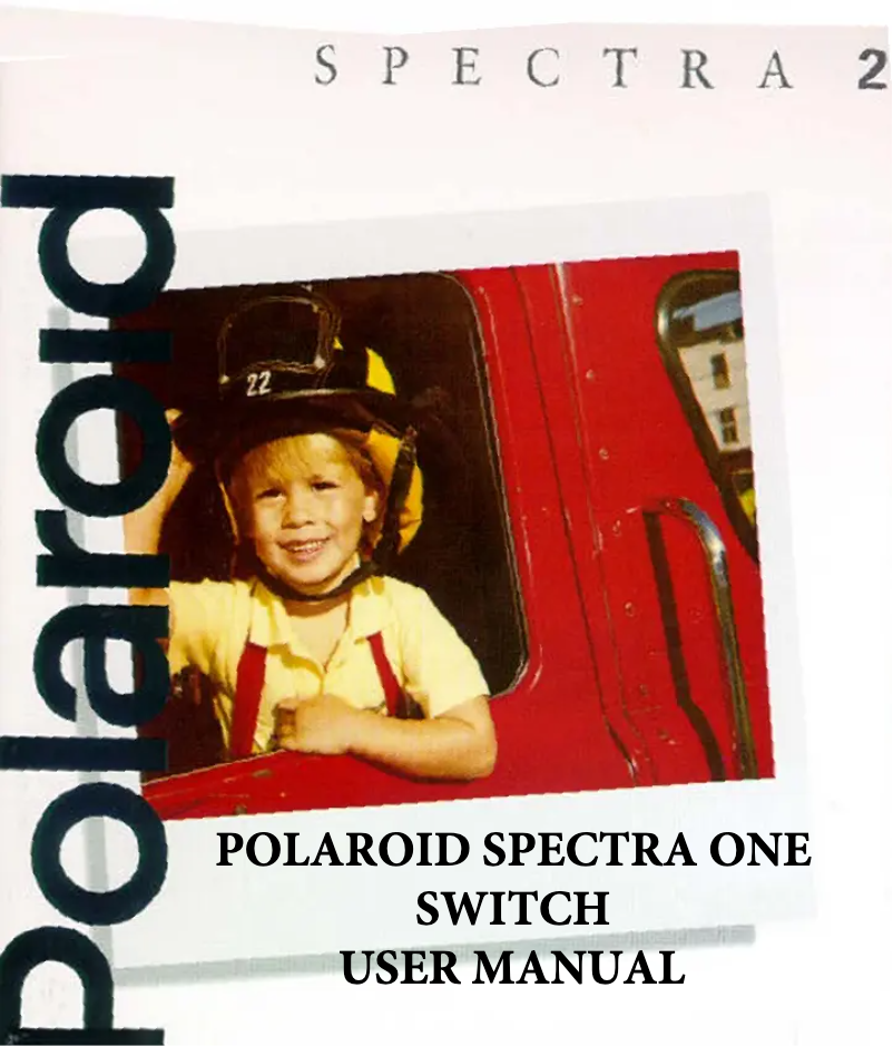 Page n°1 - Manuel utilisateur Polaroid Spectra One