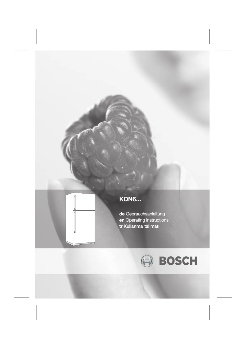 Page n°1 - Manuel utilisateur Bosch KDN60V10NE