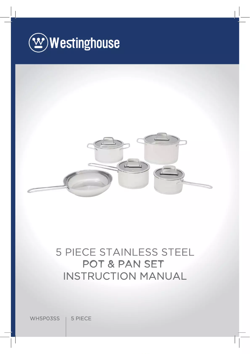 Page 1 de la notice Manuel utilisateur Westinghouse WH5P03SS