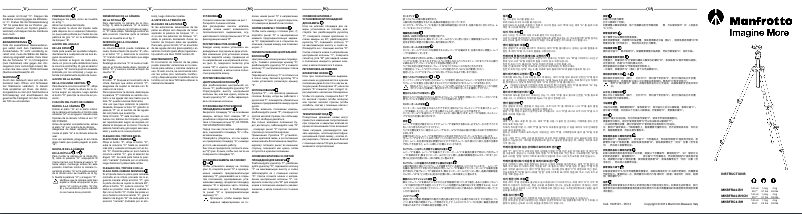 Page n°1 - Manuel utilisateur Manfrotto MKBFRC4-BH