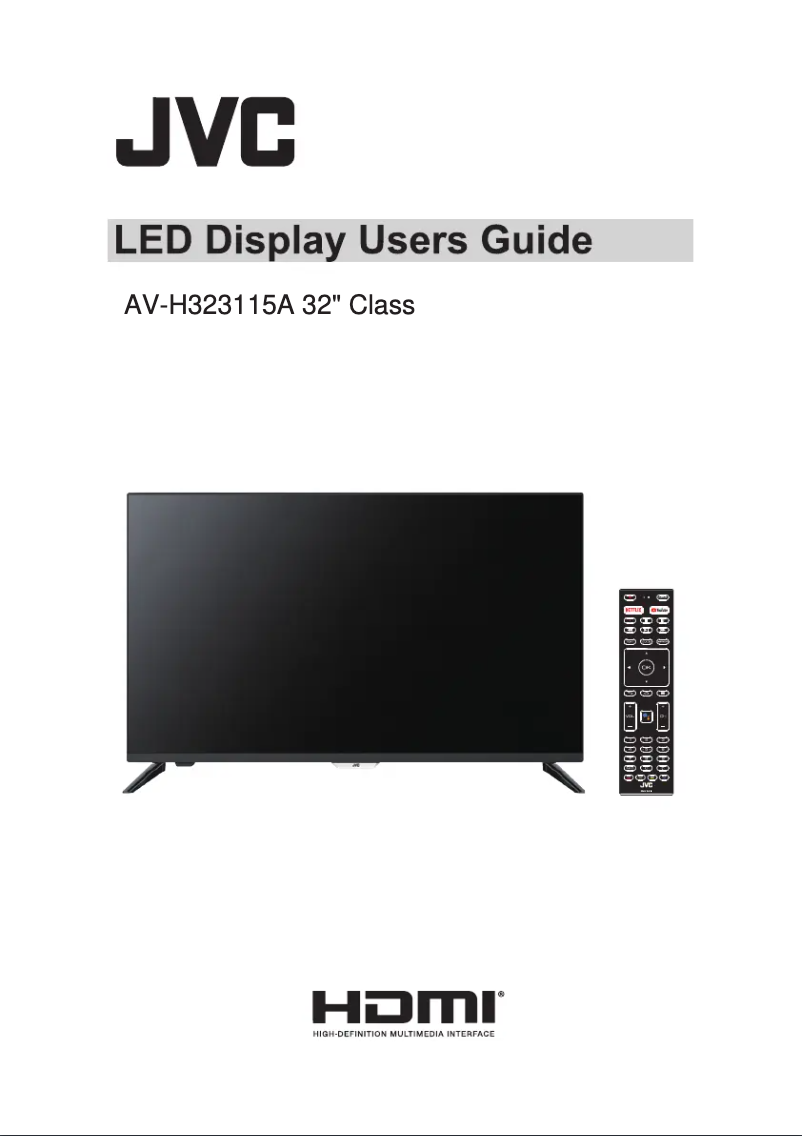 Page 1 de la notice Manuel utilisateur JVC AV-H323115A
