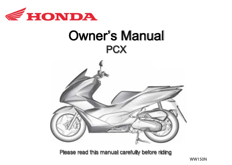 Imagen de la primera página del manual del dispositivo PCX (2022)